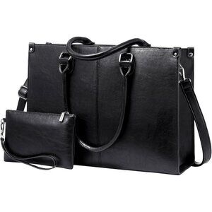 LOVEVOOK Laptop Bag for Women 15.6 inch Laptop Tote Bag Vintage Work Bags